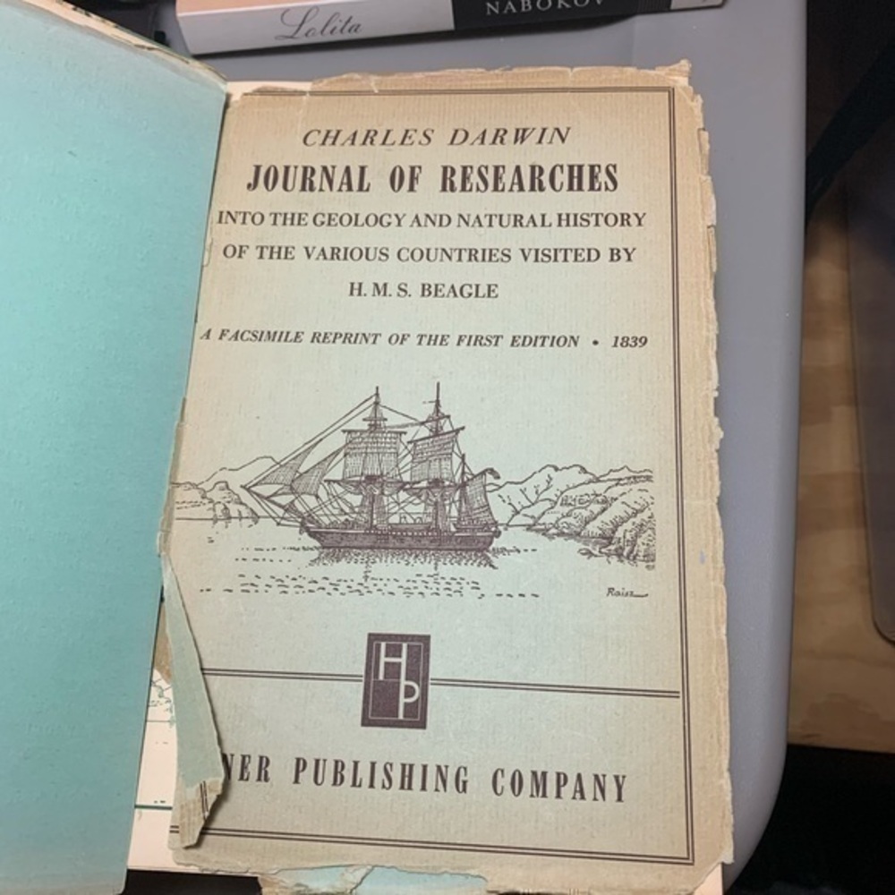 Early Edition Charles Darwin journal & research